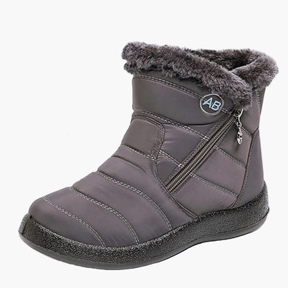 Dames winter enkellaarsjes met rits – Comfortabele warme outdoorlaarzen voor koude dagen