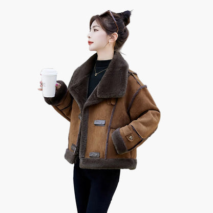 Veste courte hiver femme style streetwear décontracté – Veste de mi-saison tendance pour le quotidien et les loisirs