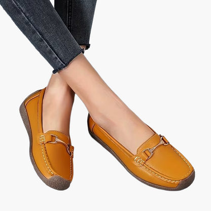 Mocassins femme slip-on avec boucle, confortables, pour tous les jours et loisirs