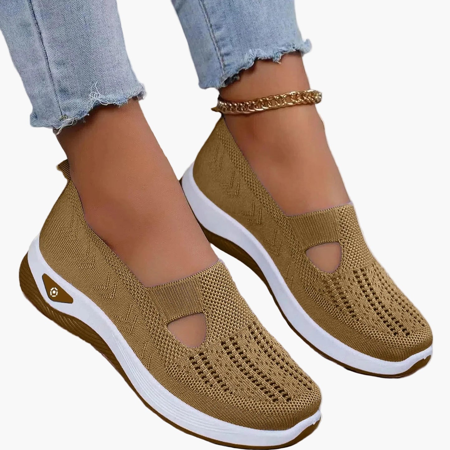 Sneaker slip-on comfort da donna – Scarpe ortopediche traspiranti per tutti i giorni e sport
