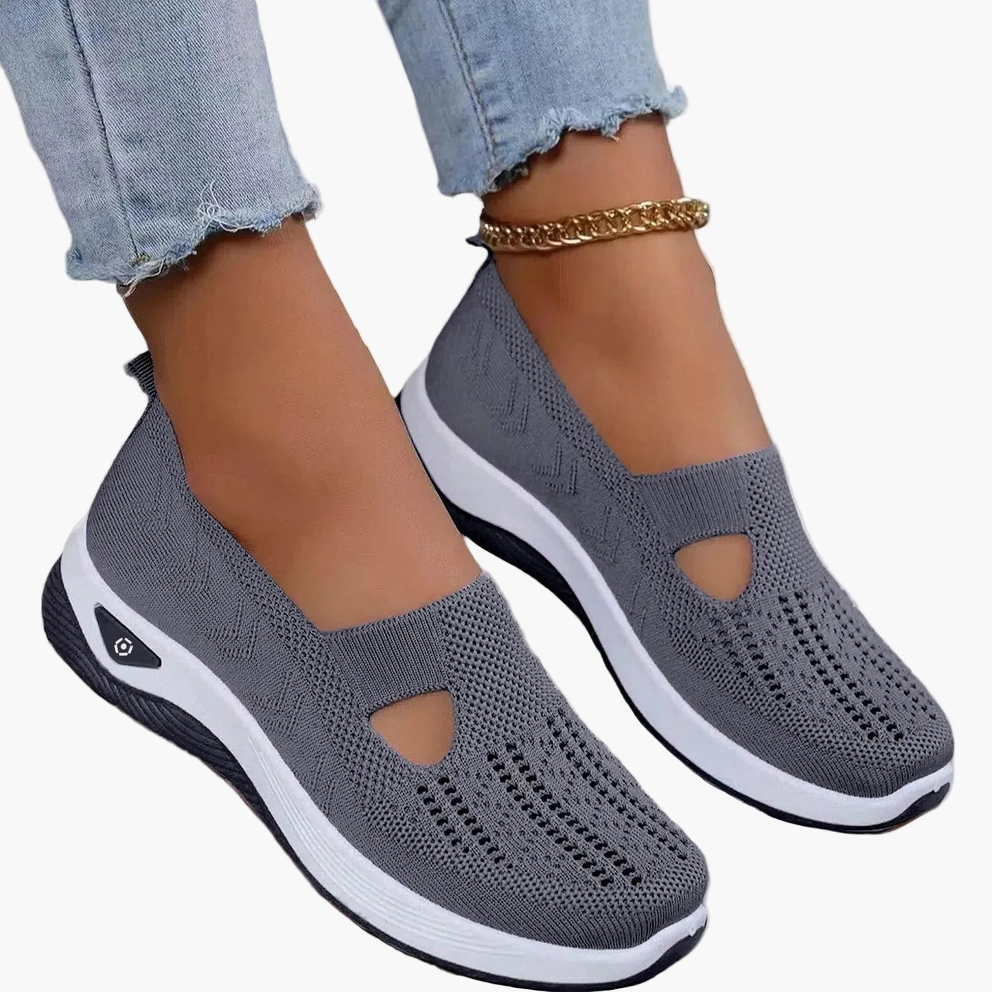 Sneaker slip-on comfort da donna – Scarpe ortopediche traspiranti per tutti i giorni e sport