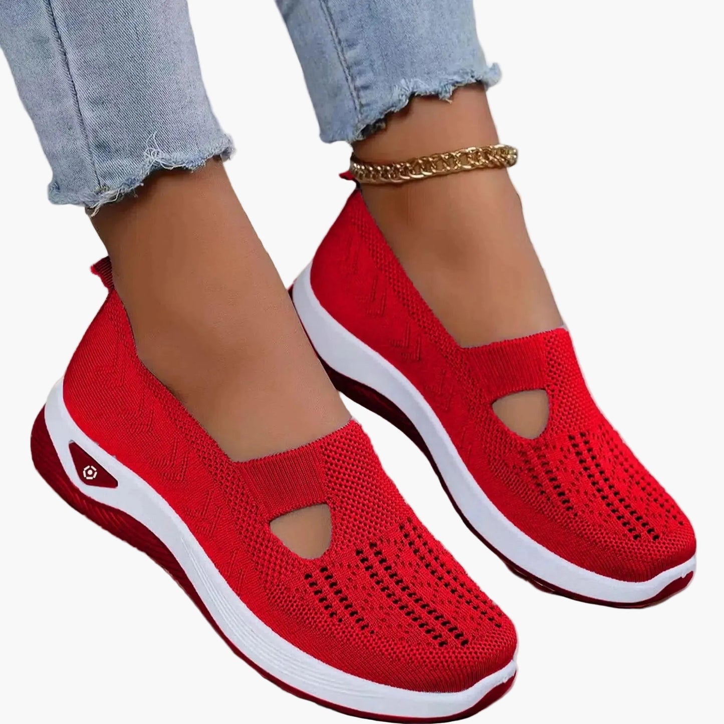 Sneaker slip-on comfort da donna – Scarpe ortopediche traspiranti per tutti i giorni e sport