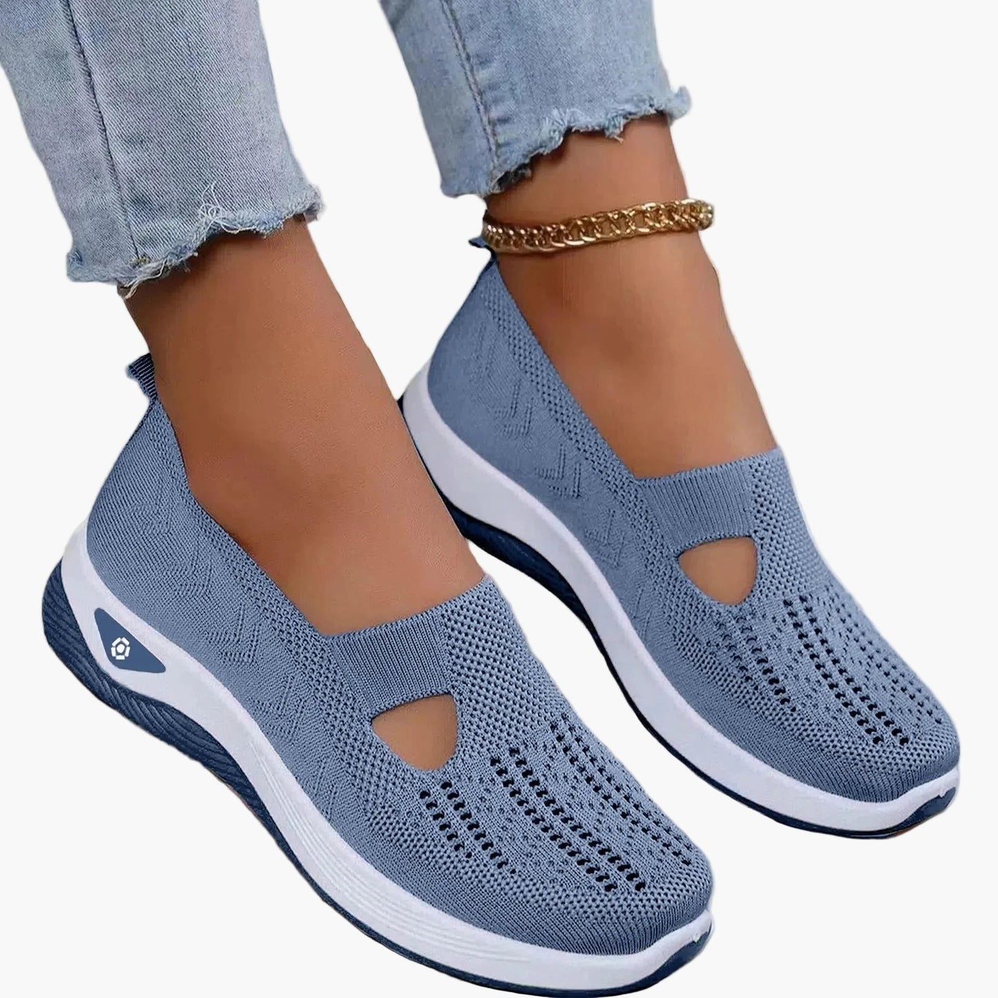 Sneaker slip-on comfort da donna – Scarpe ortopediche traspiranti per tutti i giorni e sport