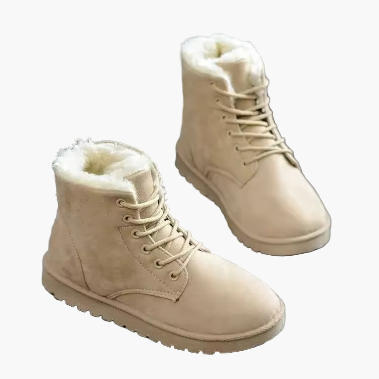 Dames winterlaarzen warm gevoerd outdoor veterlaarzen