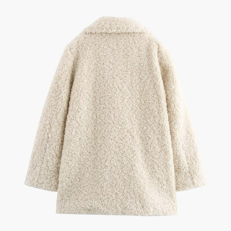 Damernas oversized teddy-kappa för höst och vinter – Avslappnad streetstyle, komfort och värme