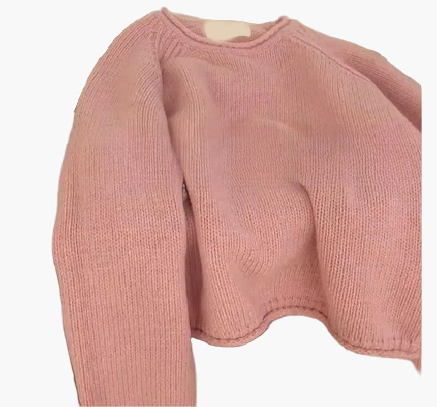 Damski sweter w stylu francuskim – wygodny luźny sweter na co dzień i czas wolny