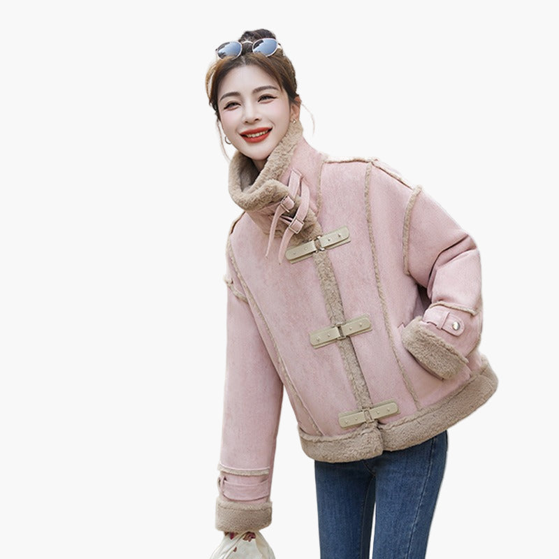 Veste courte hiver femme style streetwear décontracté – Veste de mi-saison tendance pour le quotidien et les loisirs