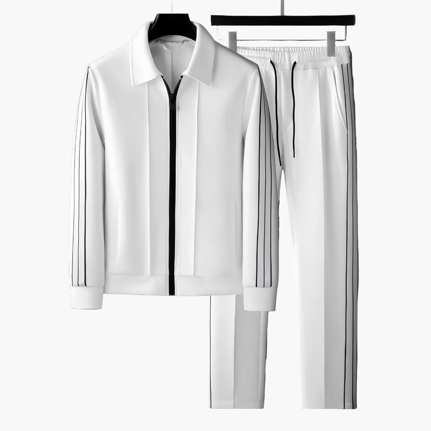 Herr Träningsdräkt Modern sportig – Fritids- & fitnessset med ränder