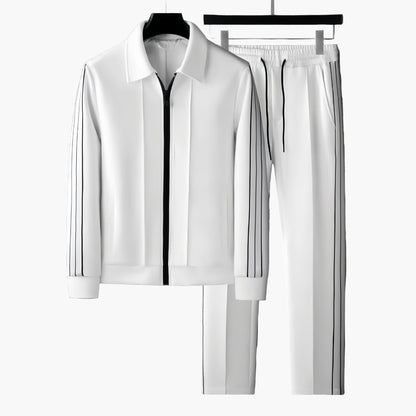 Herr Träningsdräkt Modern sportig – Fritids- & fitnessset med ränder