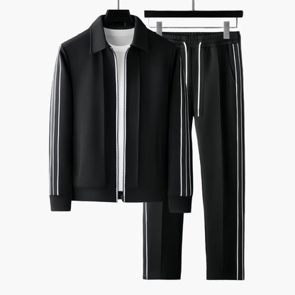 Herr Träningsdräkt Modern sportig – Fritids- & fitnessset med ränder