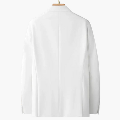 Heren Dubbelrijige Blazer in Moderne Businessstijl – Elegante Blazer voor Feestelijke Gelegenheden en Kantoor