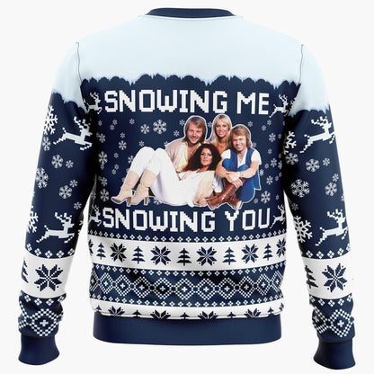 Unisex Juletrøje – Sjov "Snowing Me, Snowing You" ABBA fantrøje – Ideel til fester og vintertid