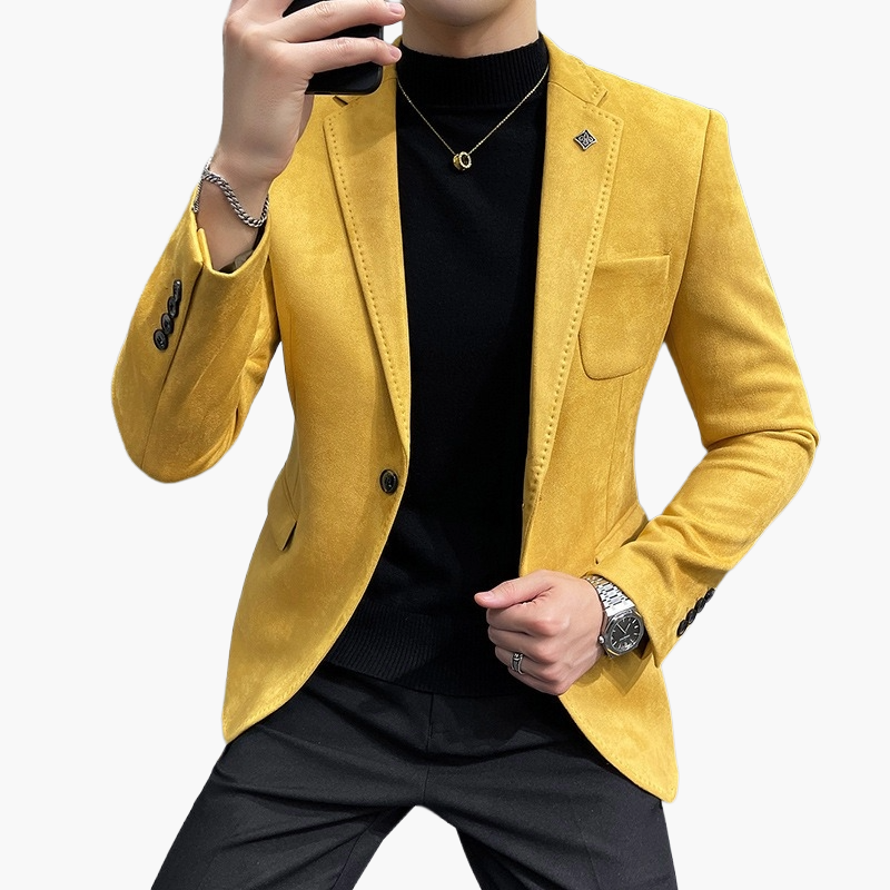 Herre Moderne fritidsblazer Slim Fit – Elegant business- og festblazer