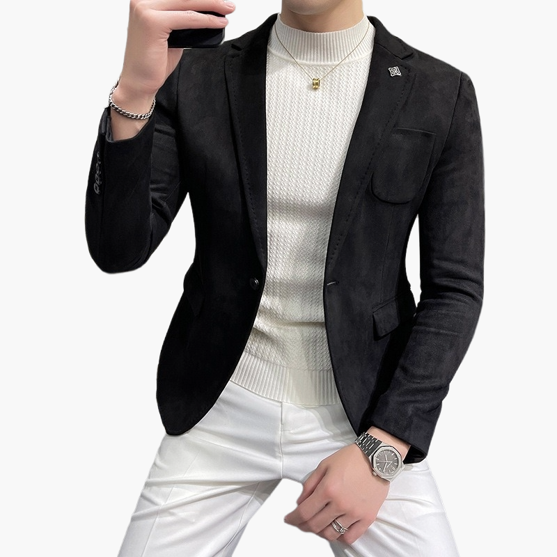 Herre Moderne fritidsblazer Slim Fit – Elegant business- og festblazer