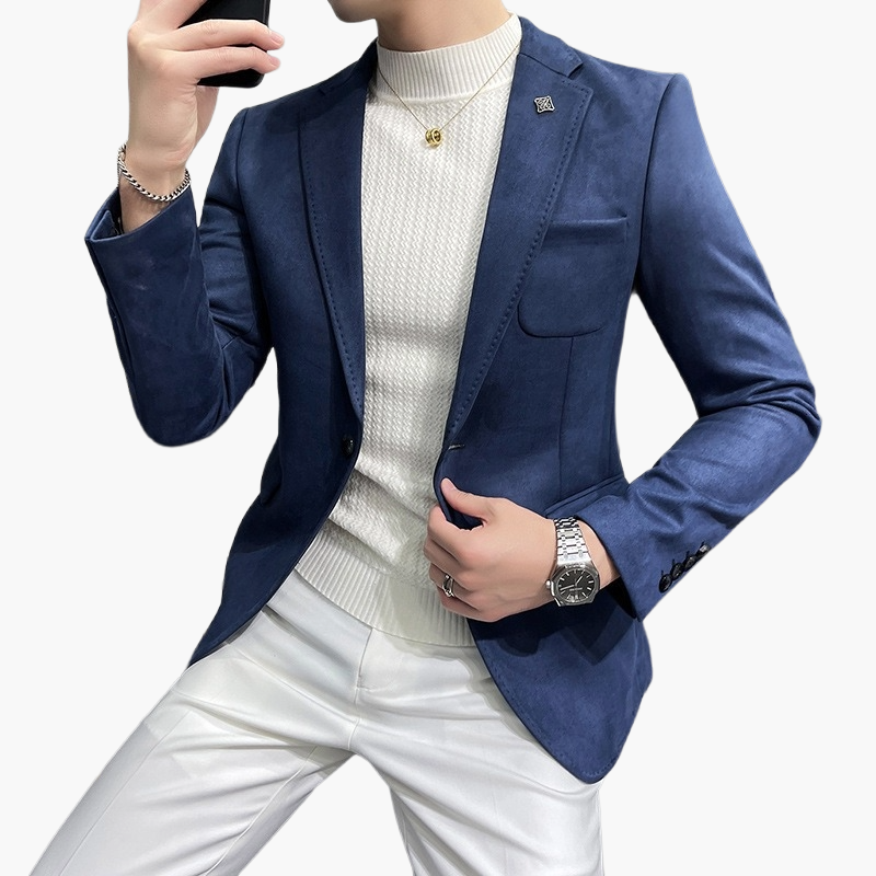 Herre Moderne fritidsblazer Slim Fit – Elegant business- og festblazer