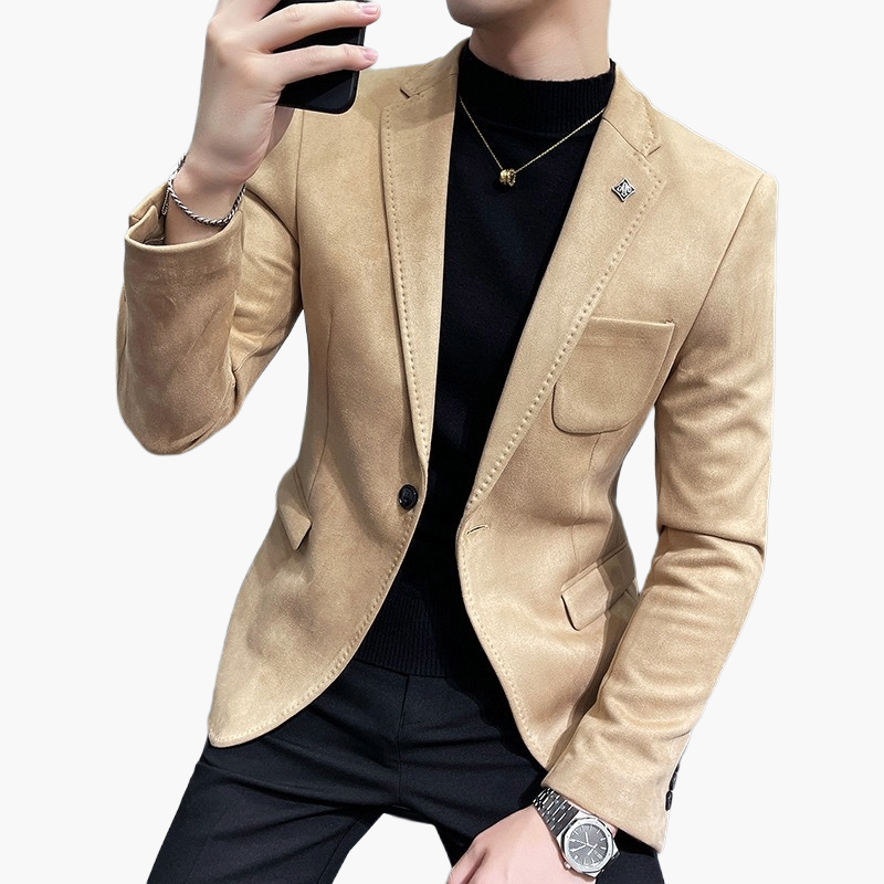 Herre Moderne fritidsblazer Slim Fit – Elegant business- og festblazer