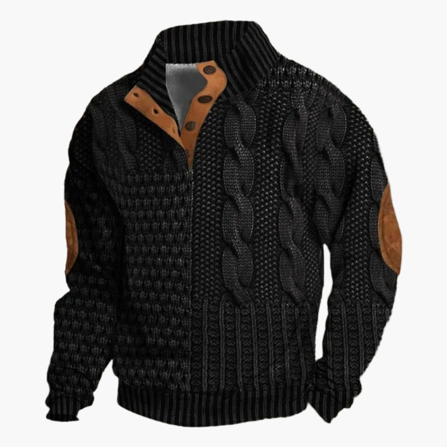 Męska bomberka w wzór dzianiny w stylu vintage – moda casual