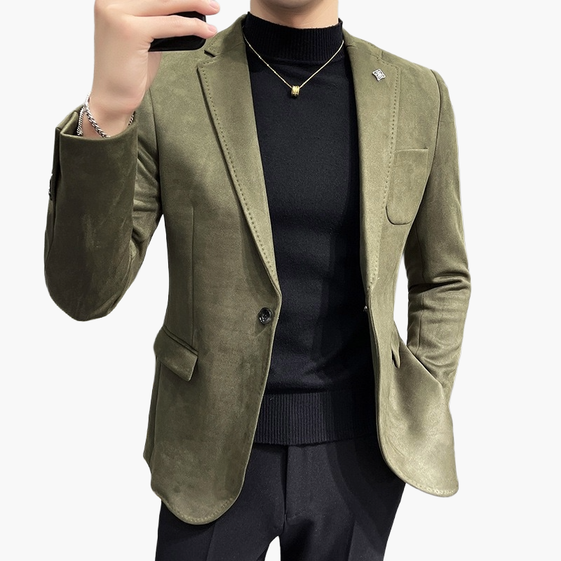 Herre Moderne fritidsblazer Slim Fit – Elegant business- og festblazer