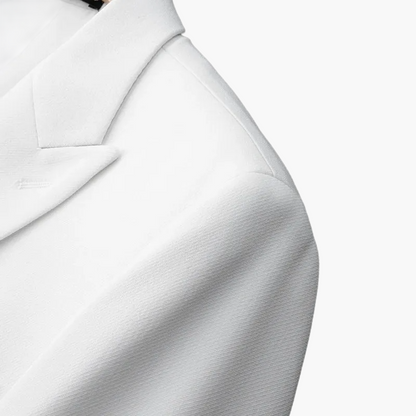 Heren Dubbelrijige Blazer in Moderne Businessstijl – Elegante Blazer voor Feestelijke Gelegenheden en Kantoor