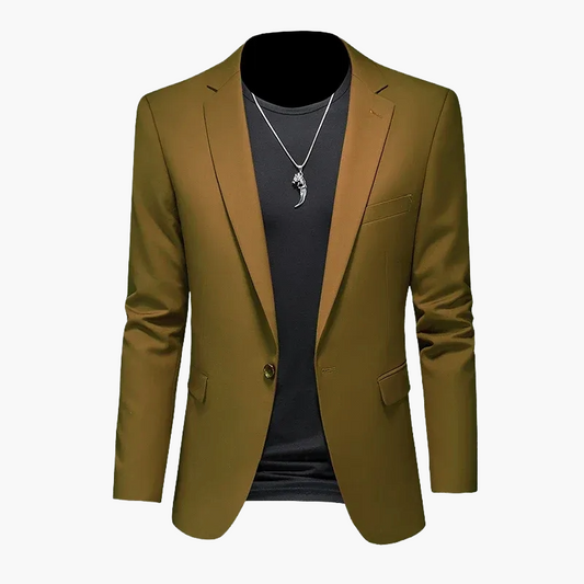 Saco moderno en estilo casual para hombre – Blazer cruzado para negocios y tiempo libre