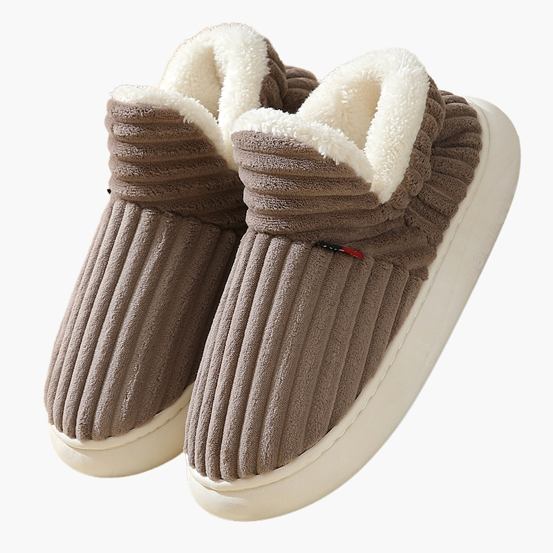 Pantuflas para mujer y hombre – Zapatillas de invierno acogedoras con suela antideslizante y forro mullido