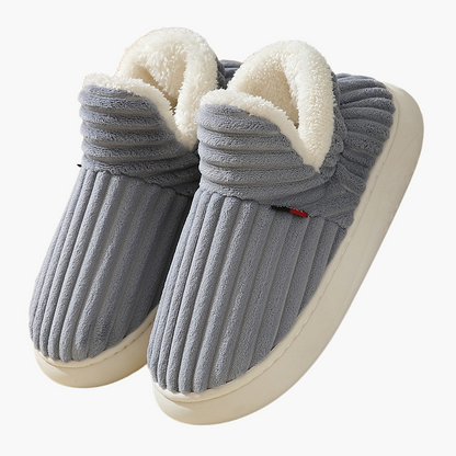 Pantuflas para mujer y hombre – Zapatillas de invierno acogedoras con suela antideslizante y forro mullido