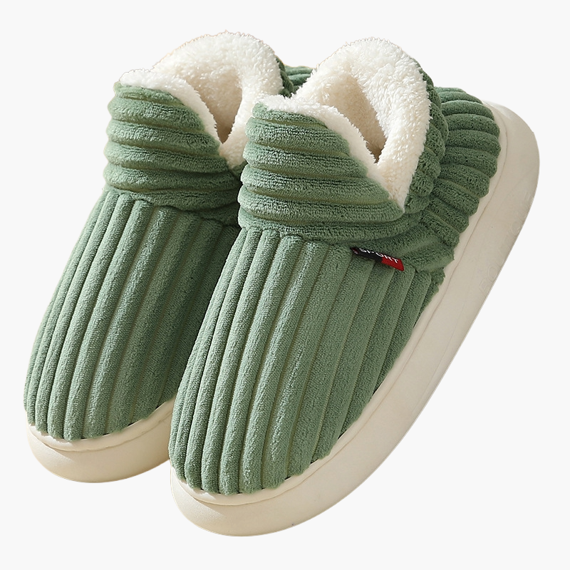 Pantuflas para mujer y hombre – Zapatillas de invierno acogedoras con suela antideslizante y forro mullido