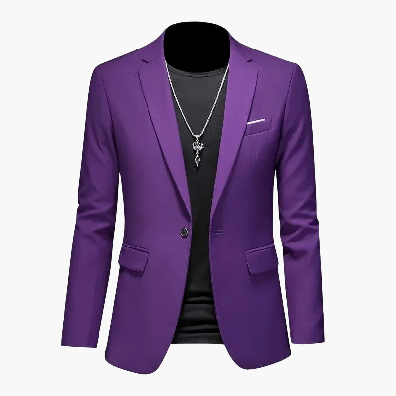 Veste moderne style casual pour homme – Blazer à simple boutonnage pour business et loisirs