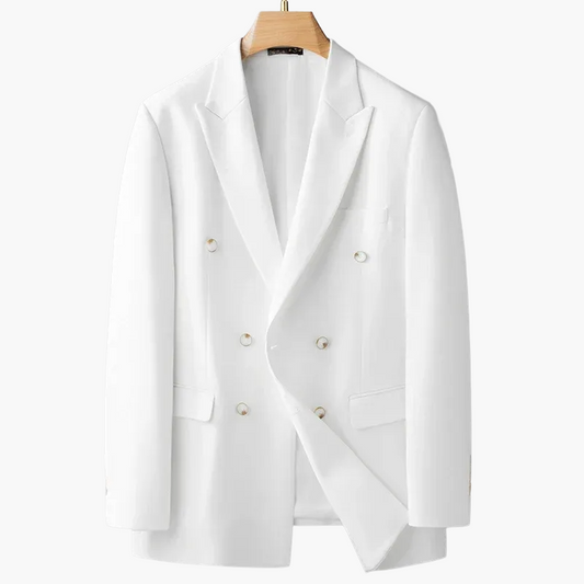 Saco cruzado doble para hombre en estilo business moderno – Elegante blazer para ocasiones festivas y oficina