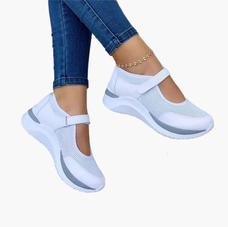 Baskets orthopédiques confort pour femmes avec fermeture auto-agrippante – Quotidien & loisirs