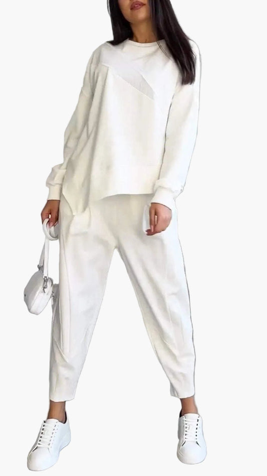 Dame loungewear-sæt – Behageligt fritidsoutfit med moderne snit til hverdag og rejser