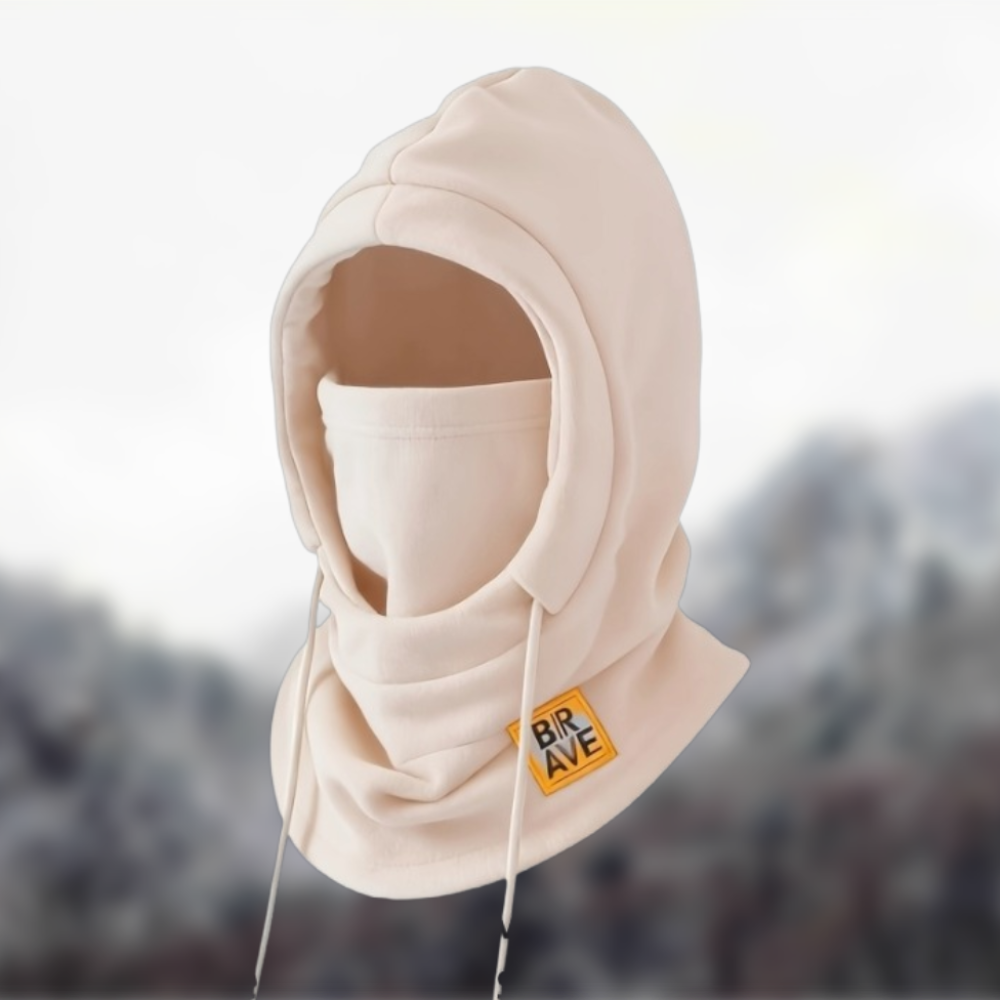 Fleece Sturmhaube mit Kapuze und Halswärmer, unisex
