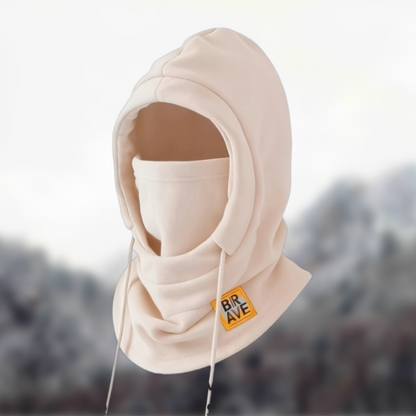 Fleece Sturmhaube mit Kapuze und Halswärmer, unisex