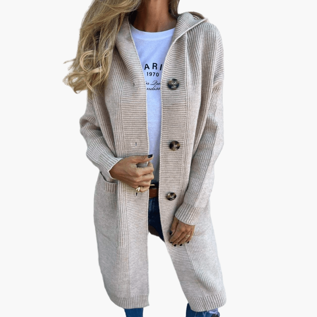 Damen Strickcardigan Lang – Modisches Alltags- und Freizeit-Outfit