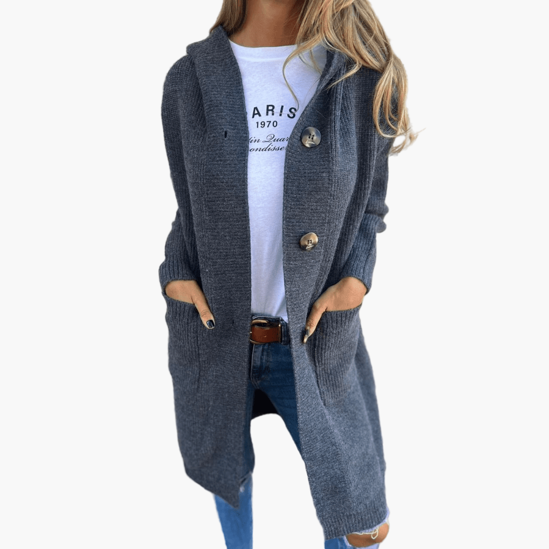 Damen Strickcardigan Lang – Modisches Alltags- und Freizeit-Outfit