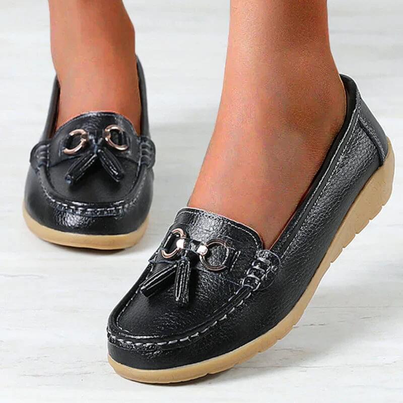 Damen Mokassins Slipper – Bequeme und stilvolle Freizeitschuhe mit Tasseln