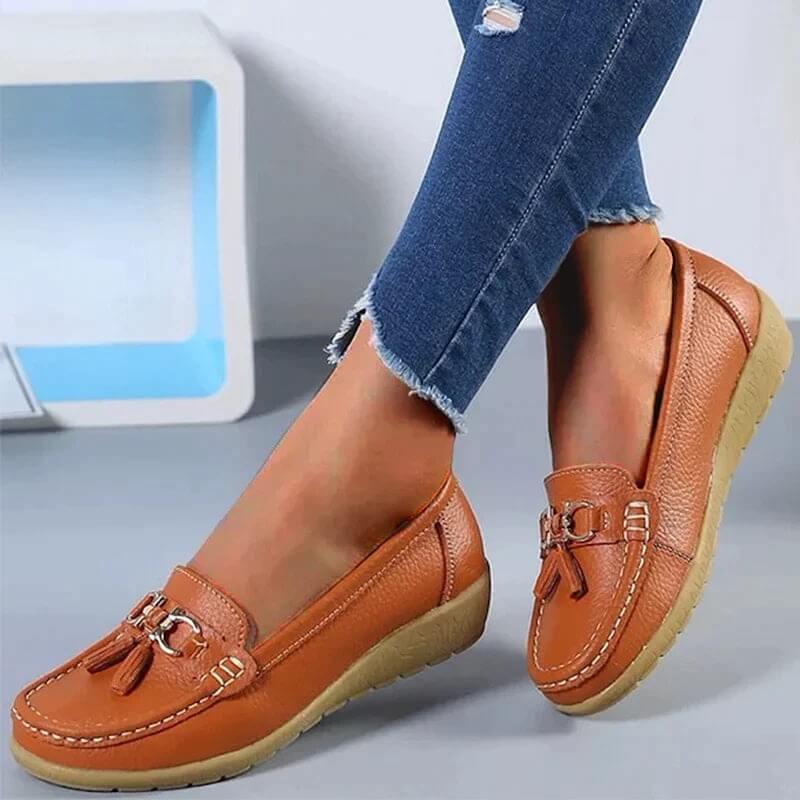 Damen Mokassins Slipper – Bequeme und stilvolle Freizeitschuhe mit Tasseln