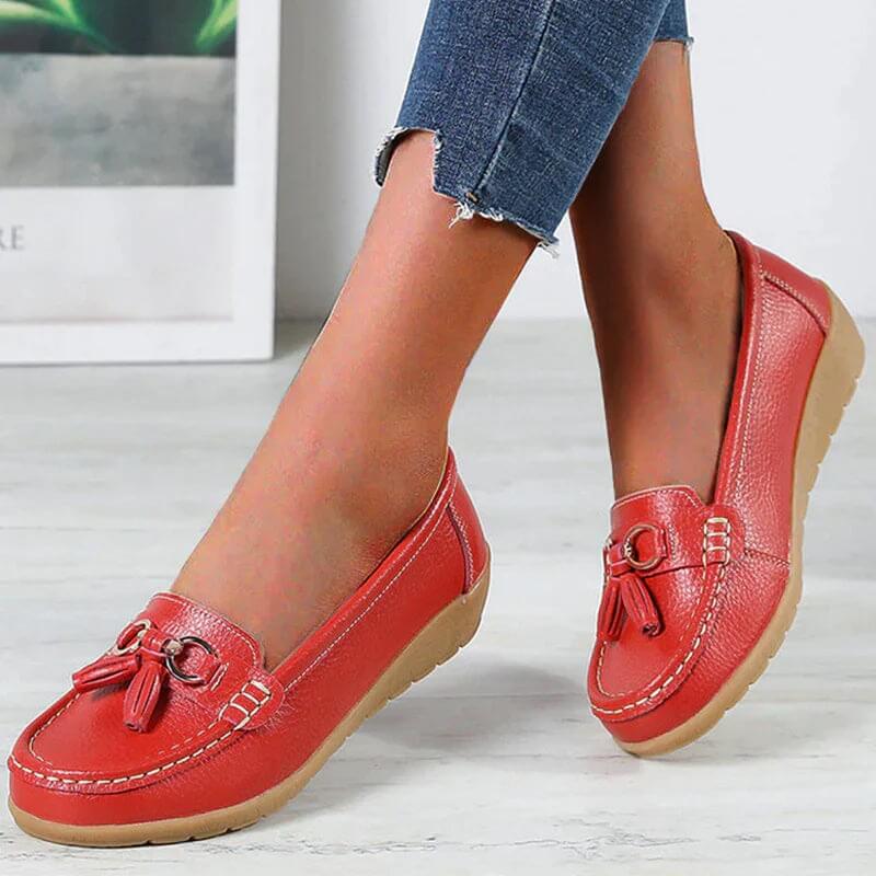 Damen Mokassins Slipper – Bequeme und stilvolle Freizeitschuhe mit Tasseln