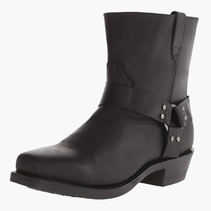 Herre Western støvletter vintage cowboy-stil til fritid & udendørs