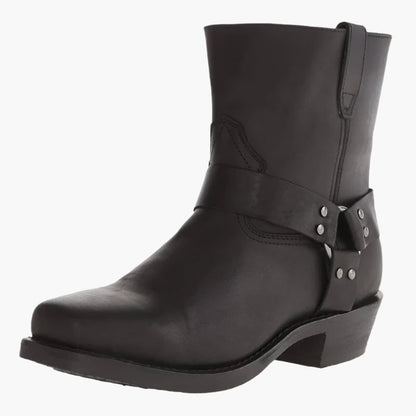 Herre Western støvletter vintage cowboy-stil til fritid & udendørs