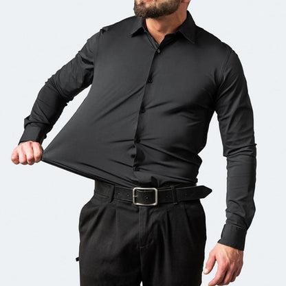Camicia business da uomo Slim Fit – Camicia elegante a maniche lunghe per ufficio e tutti i giorni