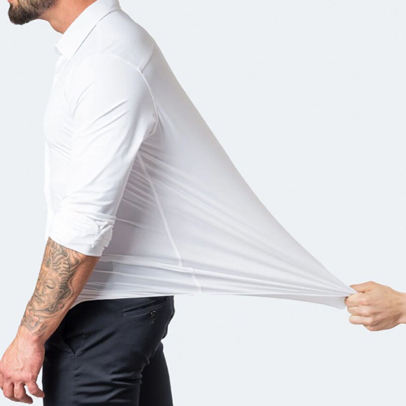 Camicia business da uomo Slim Fit – Camicia elegante a maniche lunghe per ufficio e tutti i giorni