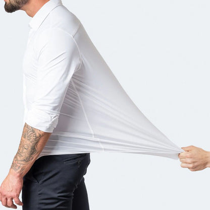Camicia business da uomo Slim Fit – Camicia elegante a maniche lunghe per ufficio e tutti i giorni
