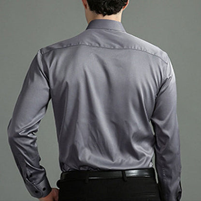 Camicia business da uomo Slim Fit – Camicia elegante a maniche lunghe per ufficio e tutti i giorni