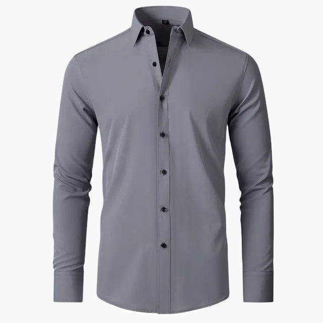 Camicia business da uomo Slim Fit – Camicia elegante a maniche lunghe per ufficio e tutti i giorni