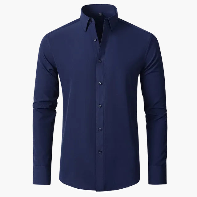 Camicia business da uomo Slim Fit – Camicia elegante a maniche lunghe per ufficio e tutti i giorni