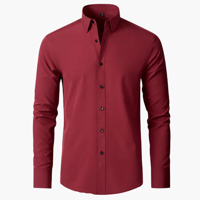 Camicia business da uomo Slim Fit – Camicia elegante a maniche lunghe per ufficio e tutti i giorni