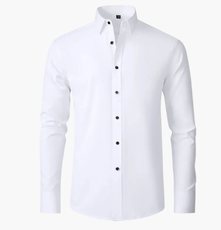 Camicia business da uomo Slim Fit – Camicia elegante a maniche lunghe per ufficio e tutti i giorni