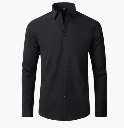 Camicia business da uomo Slim Fit – Camicia elegante a maniche lunghe per ufficio e tutti i giorni