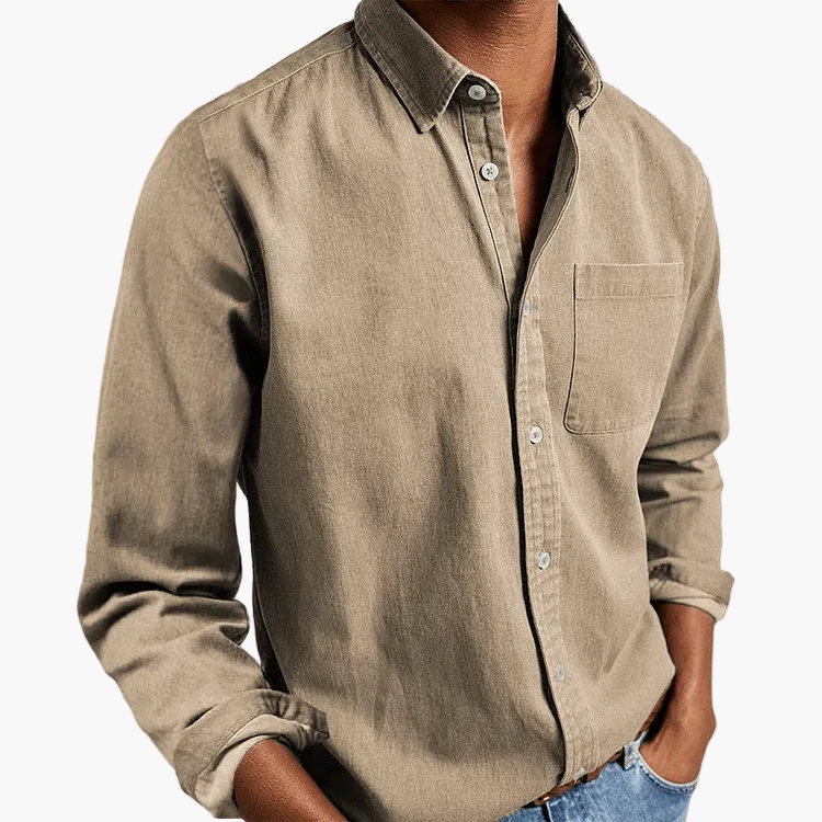 Herren Langarmhemd – Klassischer Business & Freizeit Look, Modern Fit
